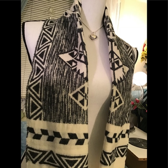 🇦🇷Cotiera cream & black scarf 100% cotton - Picture 2 of 3